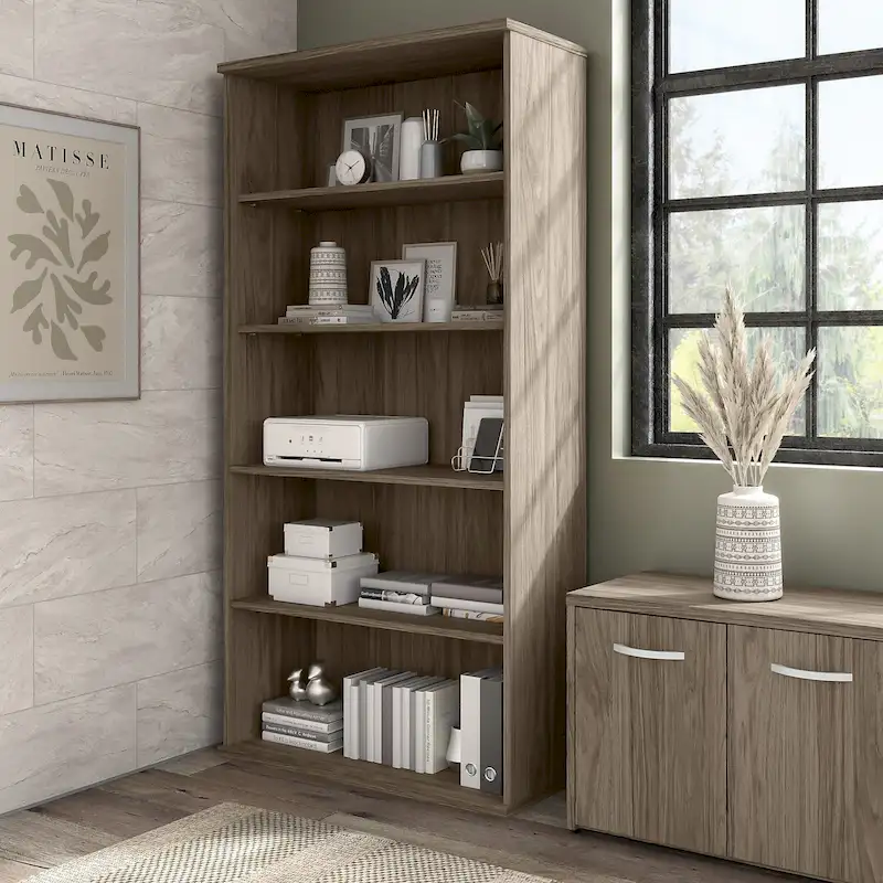 Hybrid Tall 5 Shelf Bookcase by Bush Business Furniture