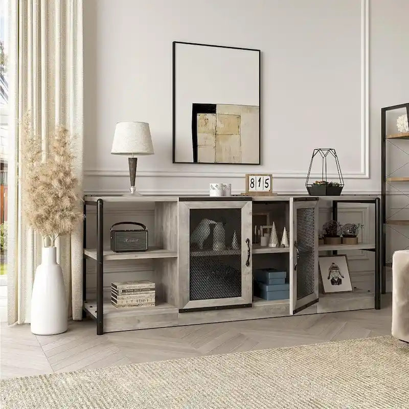 65-Inch Long Wooden TV Stand