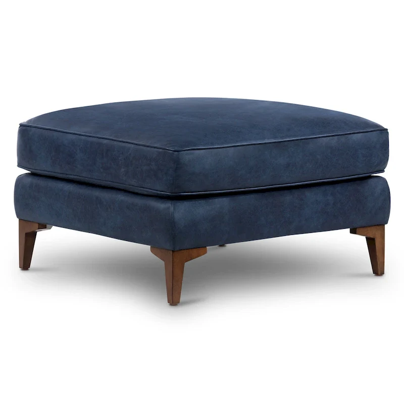 Poly & Bark Essex Ottoman - Full Grain Genuine Italian Leather