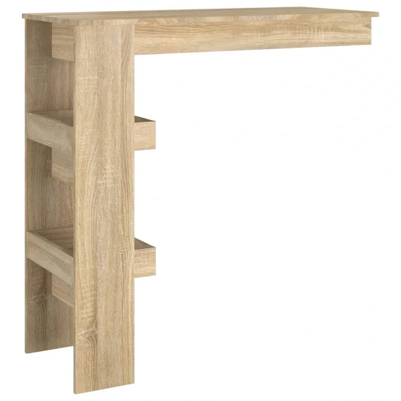 vidaXL Wall Bar Table Kitchen Bar Dining Table Computer Desk Engineered Wood - 40.2 x 17.7 x 40.7