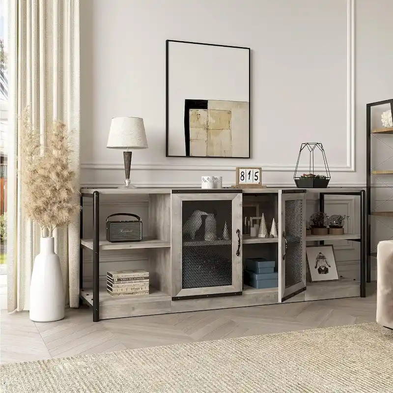 65-Inch Long Wooden TV Stand