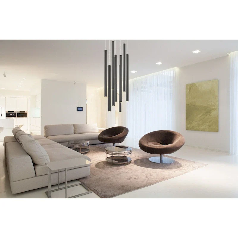 Forest 9 Light Island/Billiard in Chrome