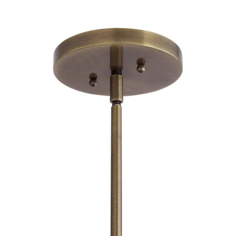 Uttermost Calix Aged Brass Steel/Glass 1-light Pendant