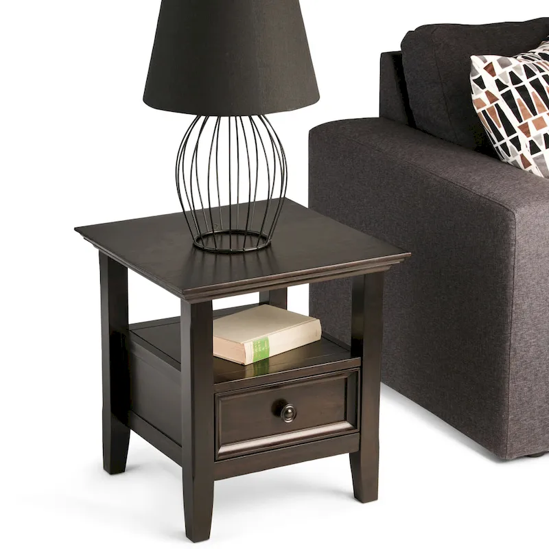 WYNDENHALL Halifax Solid Wood 19-inch Square End Table - 19 inch wide