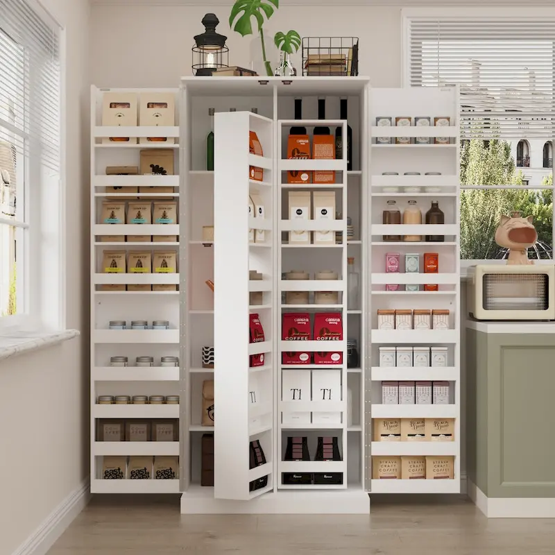 Versatile Kitchen Organizer: Compact 31.5 Cabinet with Smart Storage