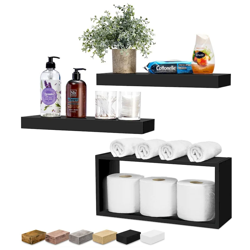 Sorbus Floating Shelves for Wall Set of 3 - 16L X 5.5W X 7.75H