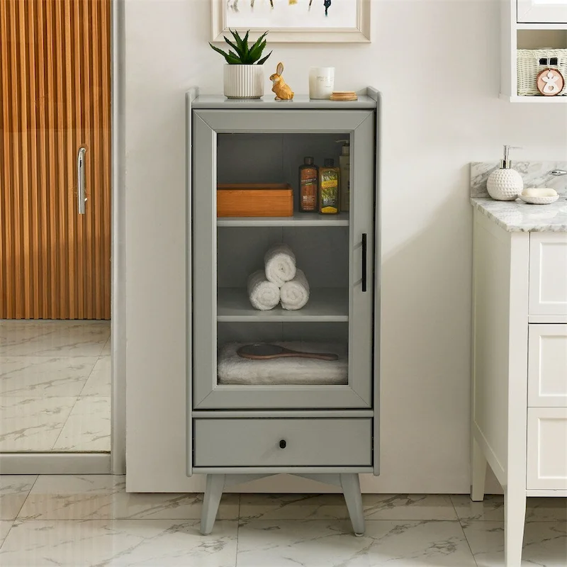 Bathroom Storage Cabinet with Adjustable Shelves