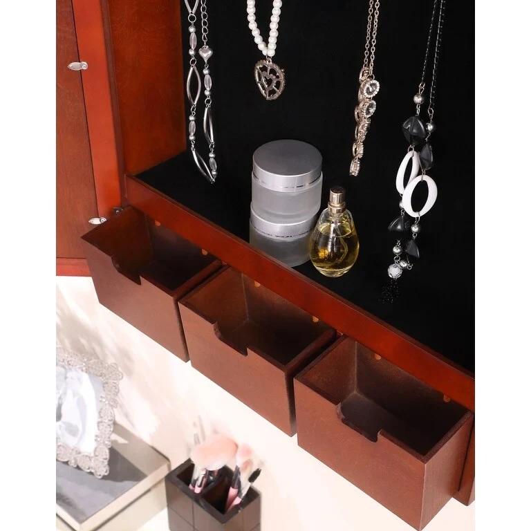 Venice Wall Mount Wood Jewelry Armorie