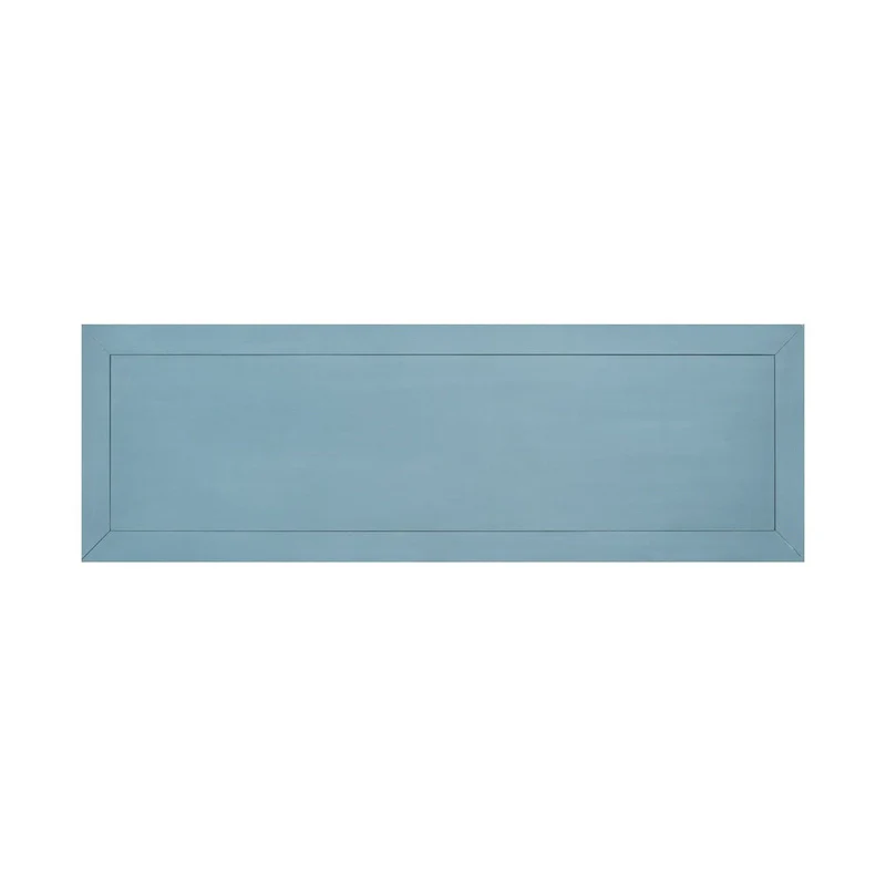 Dark Blue Distressed Acacia Wood Buffet Sideboard with 4 Drawers, 2 Cabinets & Bottom Shelf