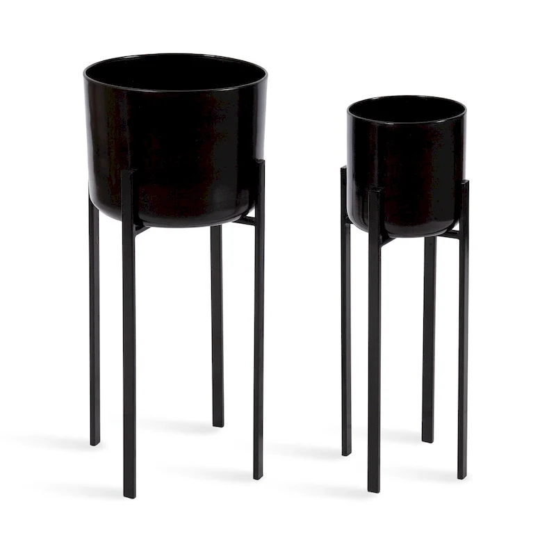 Kate and Laurel Gabi Metal Outdoor and Indoor Plant Stand - 2 Piece