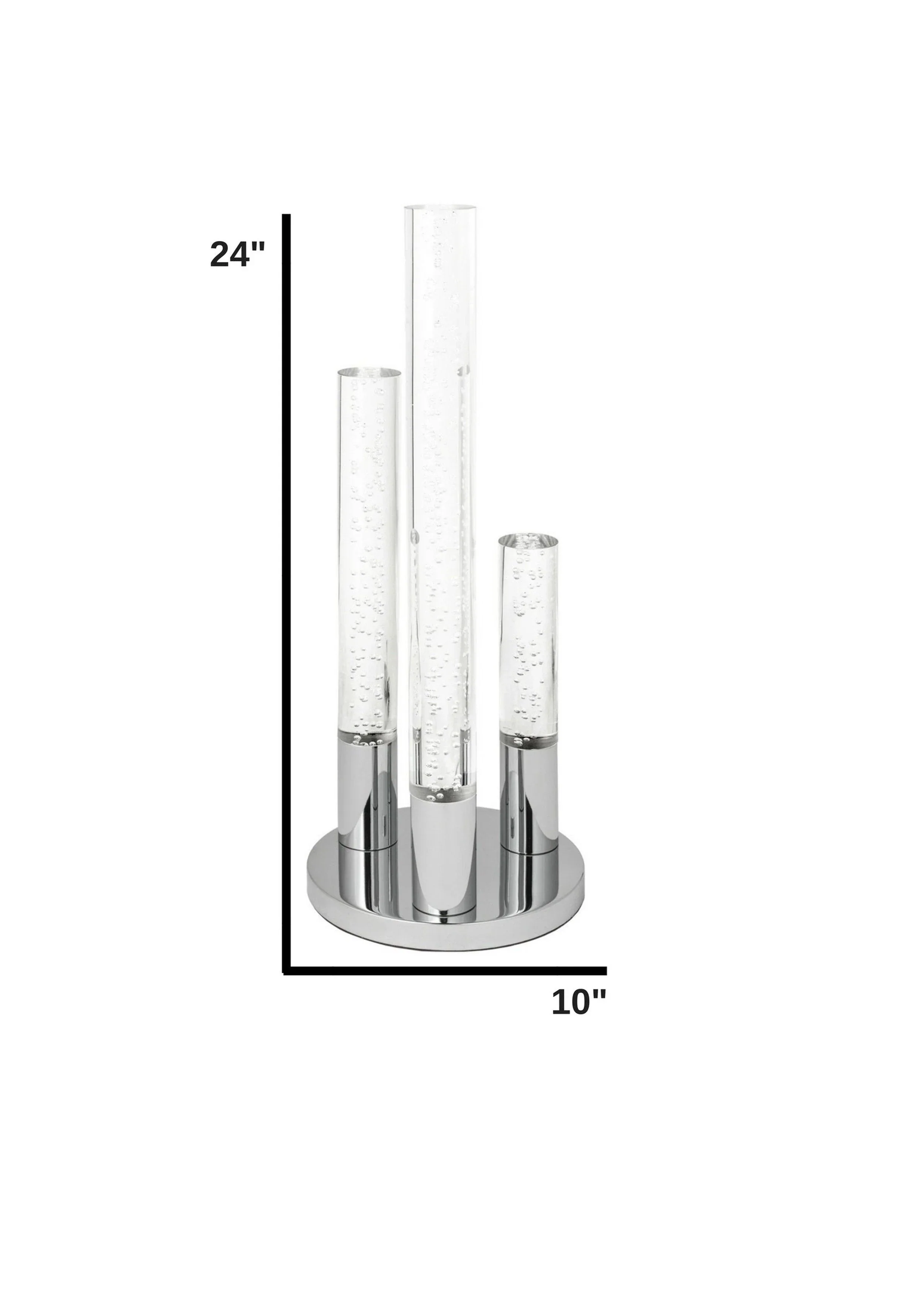 Acrylic Cylinder LED Table Lamp in 2 Sizes