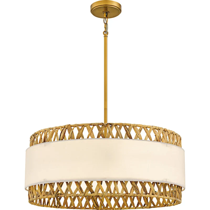 Kate 5-Light Brushed Gold Pendant