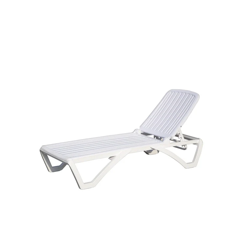 Outdoor Chaise Lounge,Pool Lounge Chair Plastic Adjustable Recliner in-Pool Lounger Tanning Lounge Chair for in-Pool