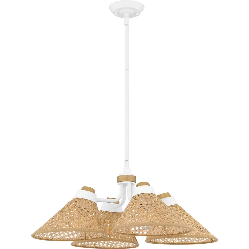 Graft 4-Light Matte White Pendant Light