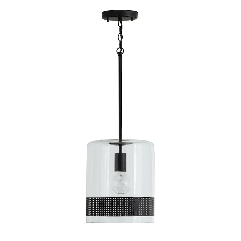 Marion 1-light Hanging Pendant w/ Clear Glass