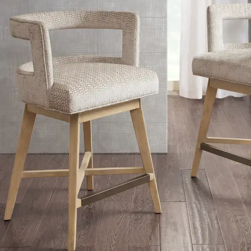 Madison Park Glenwood 180 degree Swivel Counter Stool Auto-Return