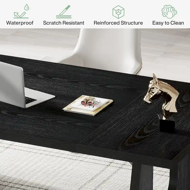 70.9 Inches Executive Desk Rectangular Computer Office Desk with Large Desktop