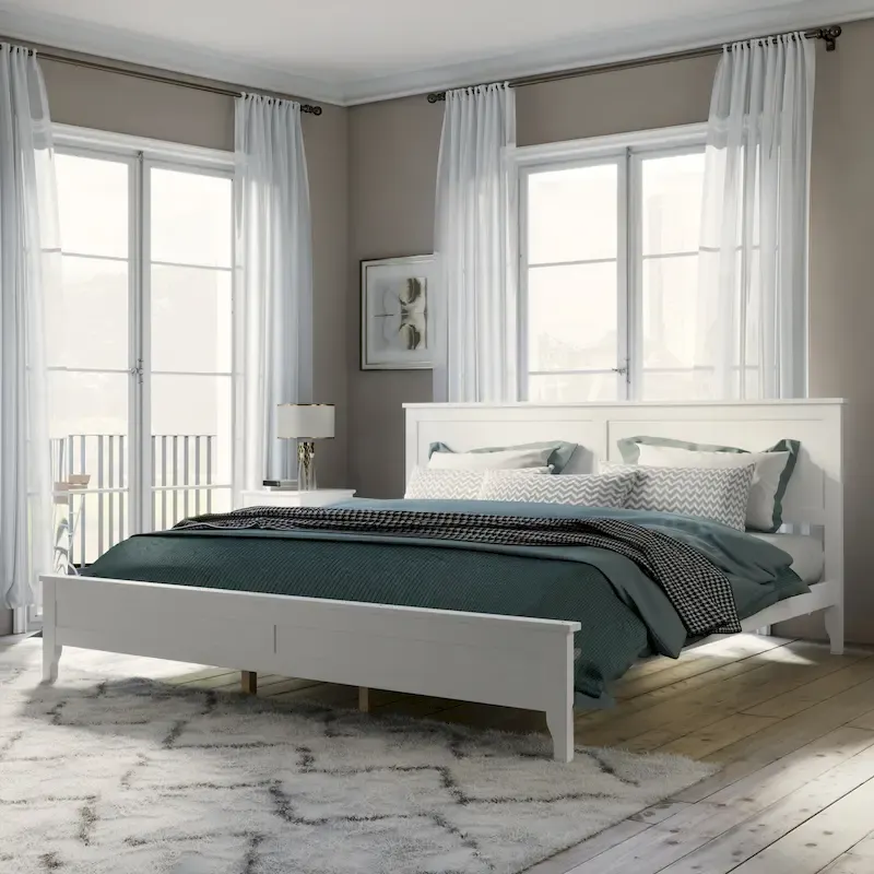 Modern Solid Wood Platform Bed
