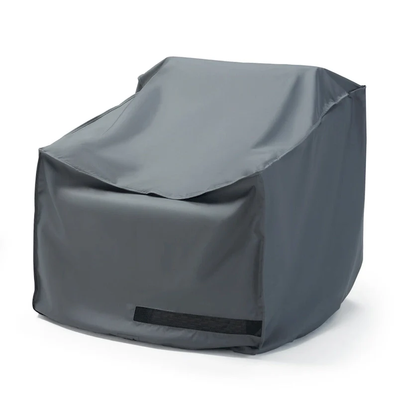 Portofino Casual 3 Piece Polyester Outdoor Patio Club Chair Deluxe Furniture Cover - Grey
