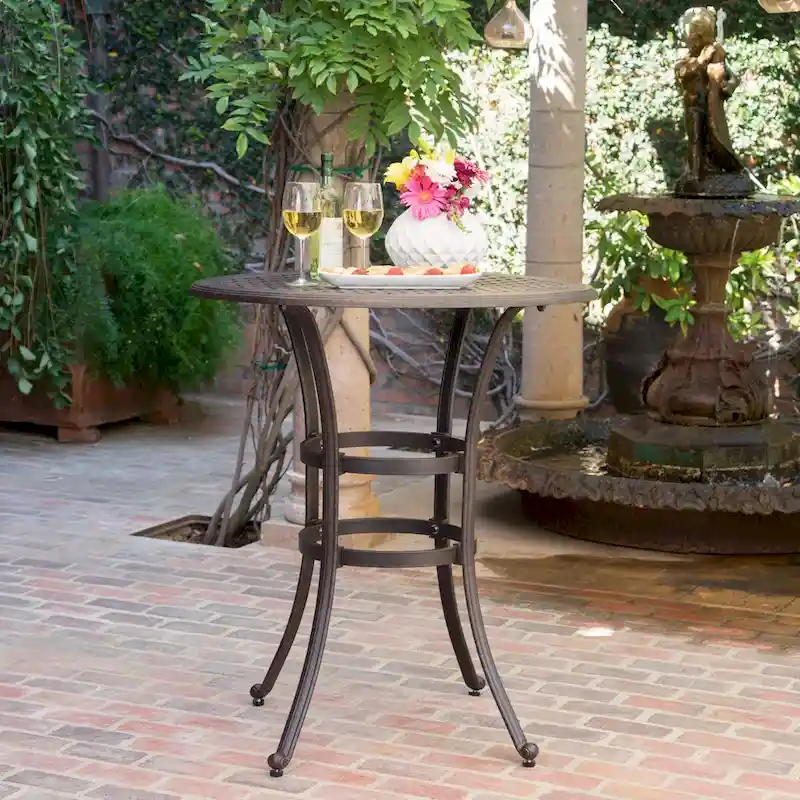 Cast Aluminium Bar Table