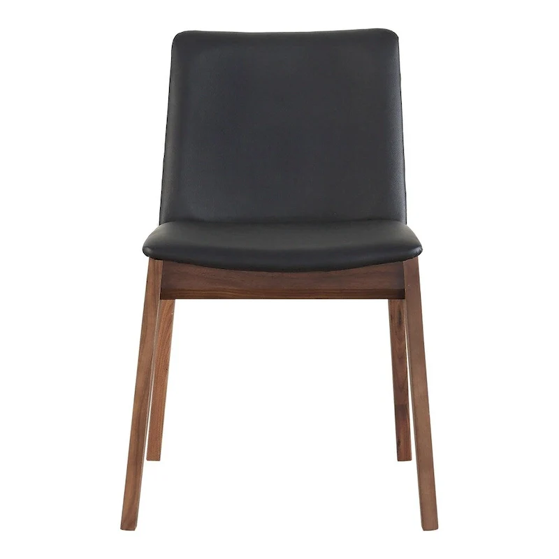Aurelle Home Derk Modern Solid Walnut Dining Chairs - Set of 2
