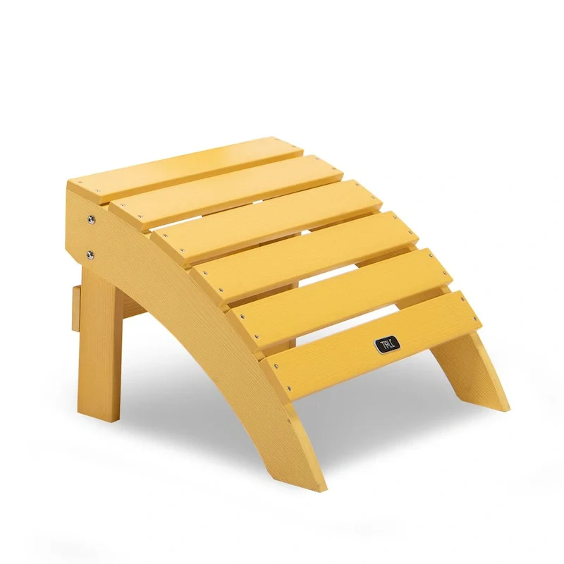 Adirondack Ottoman Footstool for Outdoor Patio Garden Porch