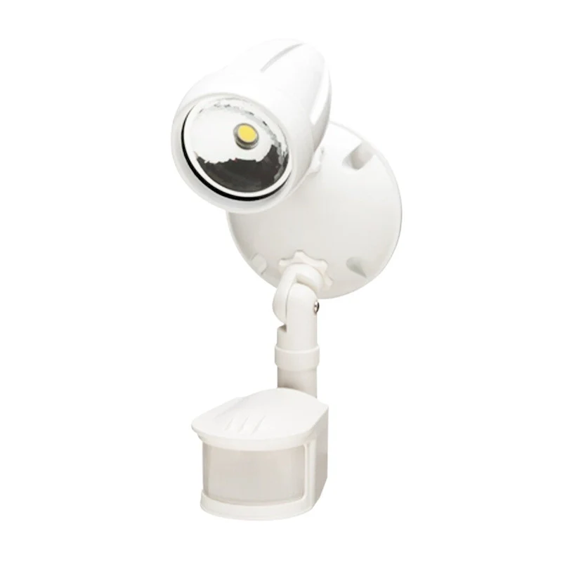 LED Outdoor Security Light 180 Degree Motion Sensor Activated , White Finish 11 H - N/A