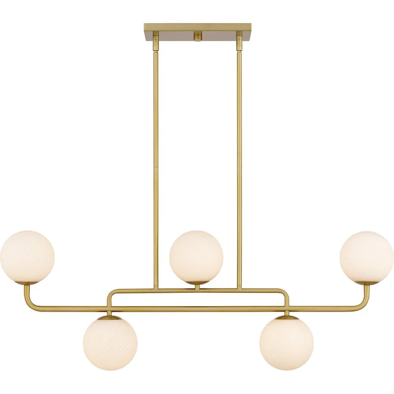 Regis 5-Light Brushed Gold Island Light