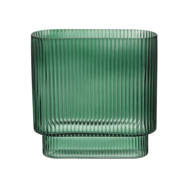 Elk Home Dare Green Finish Glass 8 Inch Wide Vase