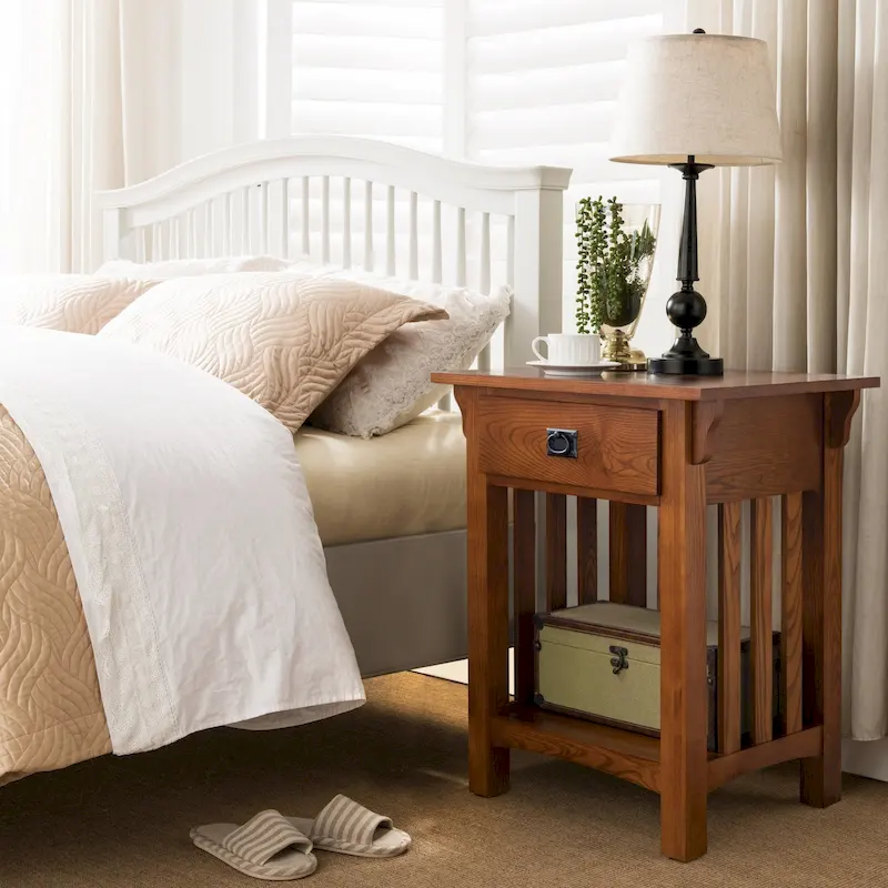 Leick Home Mission Impeccable End Table with Drawer