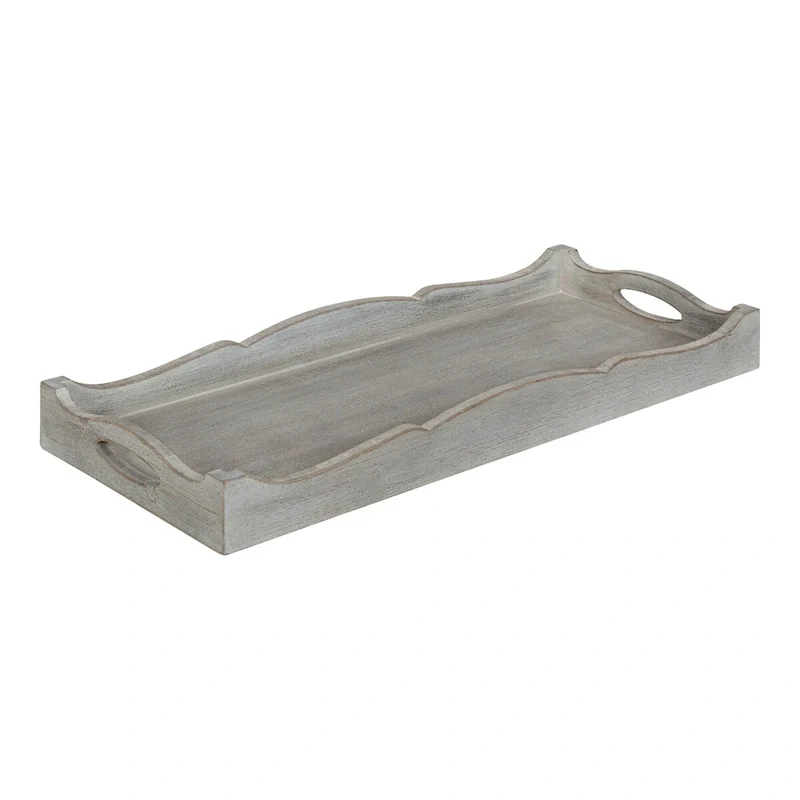 Kate and Laurel Astral Decorative Wood Tray