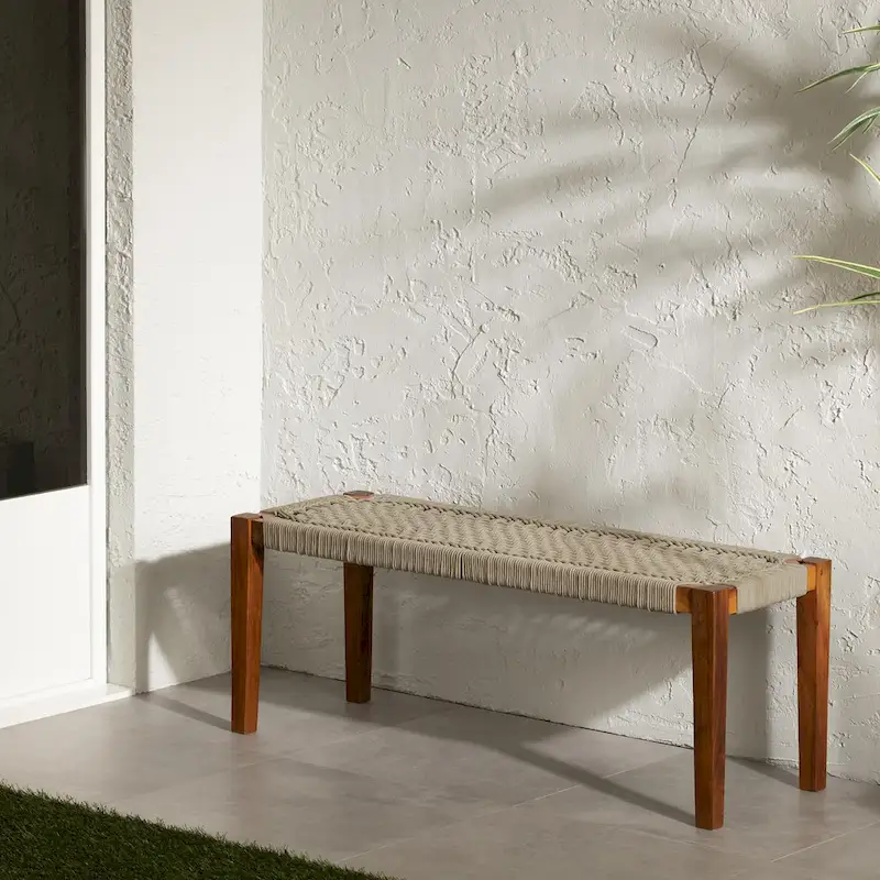 South Shore Agave Wood Bench