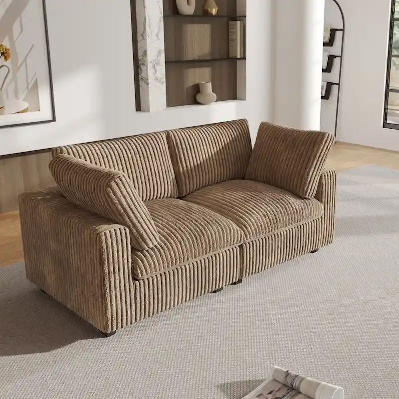 78 Cloud Sectional Couch, Modular Sofa, Plush Soft Deep Seat Couch for Living Room