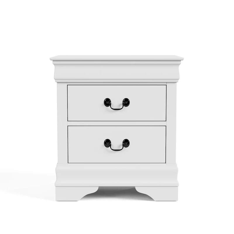 Furniture of America Devi Traditional 3-Piece Solid Wood Nightstand and Chest Set