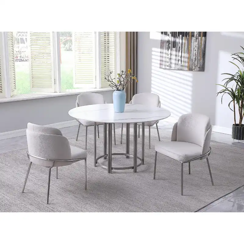 Somette Lacey Curved Back Side Chair, Set of 2
