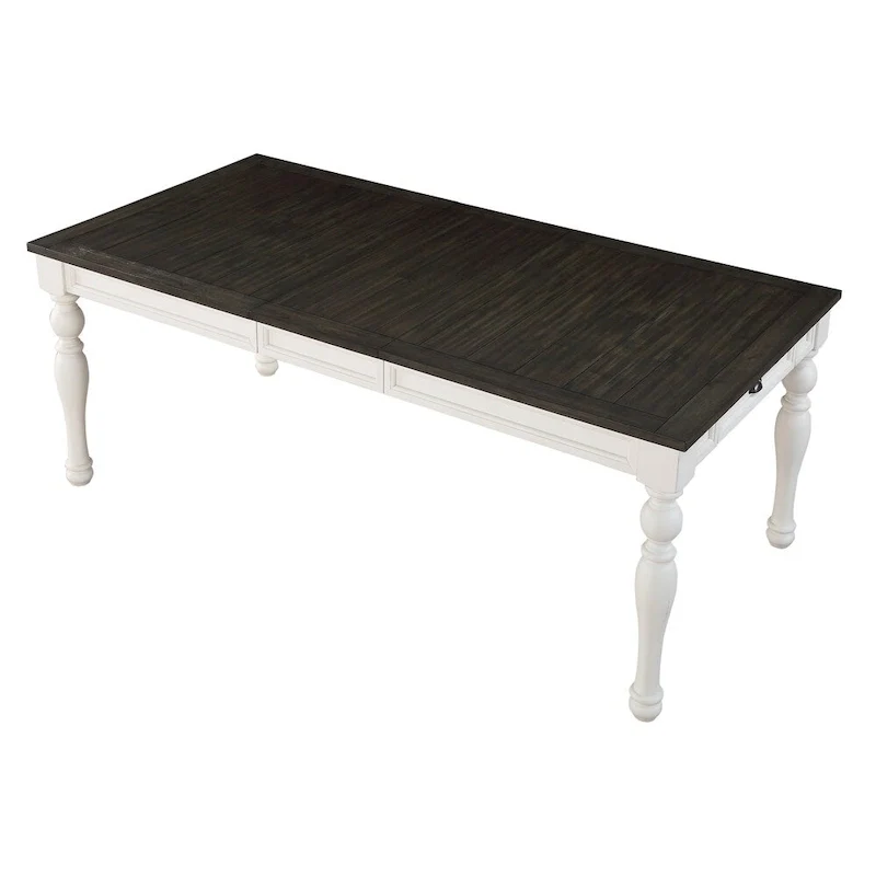 Steve Silver Jillian Farmhouse Distressed Two-tone Dining Set