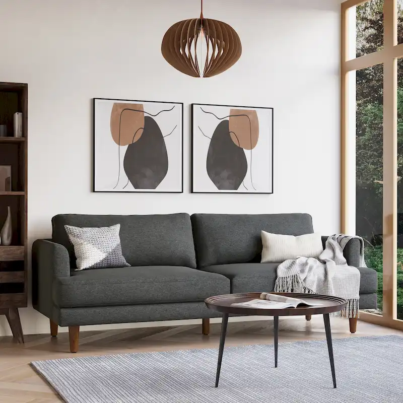 WYNDENHALL Chloris 76 inch Wide Mid-Century Modern Sofa