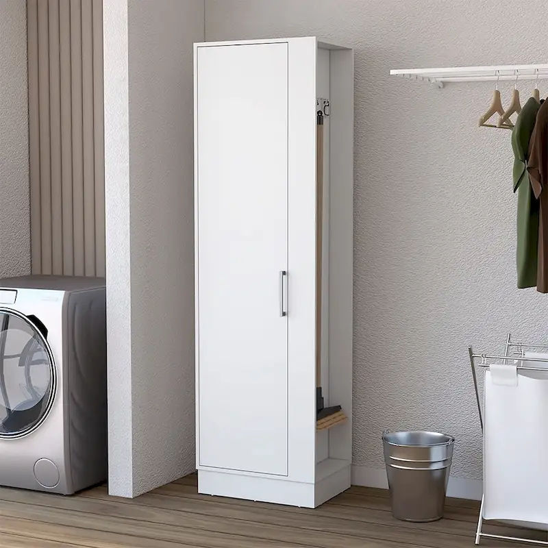 Lilo 72 Tall 6-Shelf Storage Cabinet Broom Closet - N/A