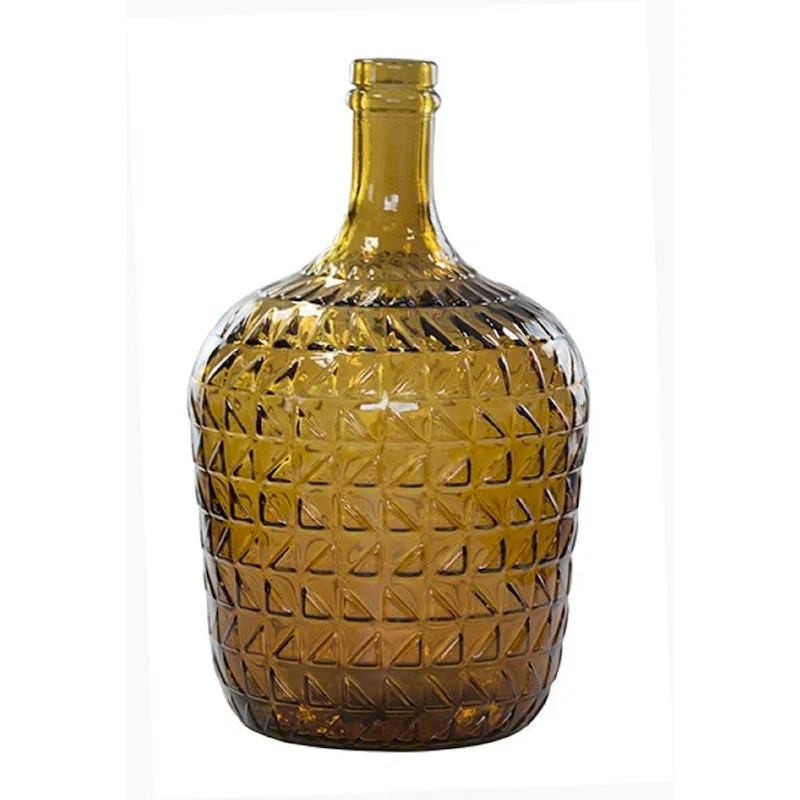Topaz Relief Recycled Glass Carafe 4L -ST - Topaz