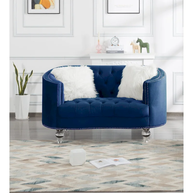 Living Room Velvet Sofa