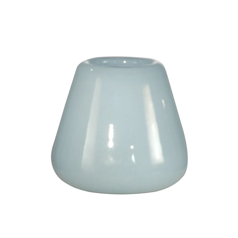 Springdale 7.5 H Tobias White Hand Blown Art Glass Vase