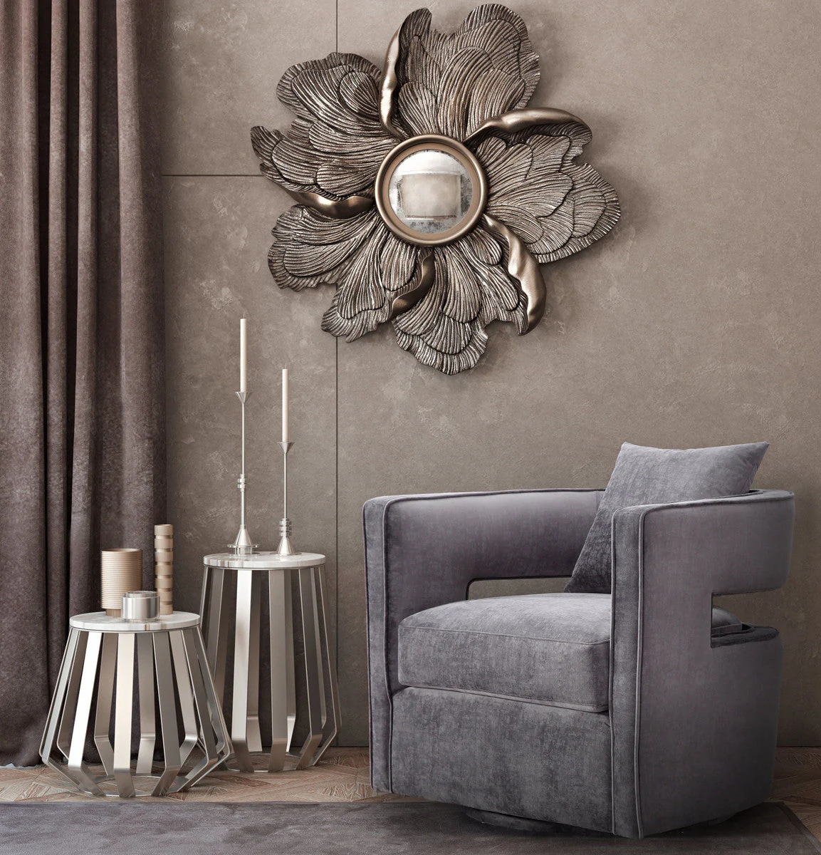 Kenneth Swivel Accent Chair in 3 Color Options