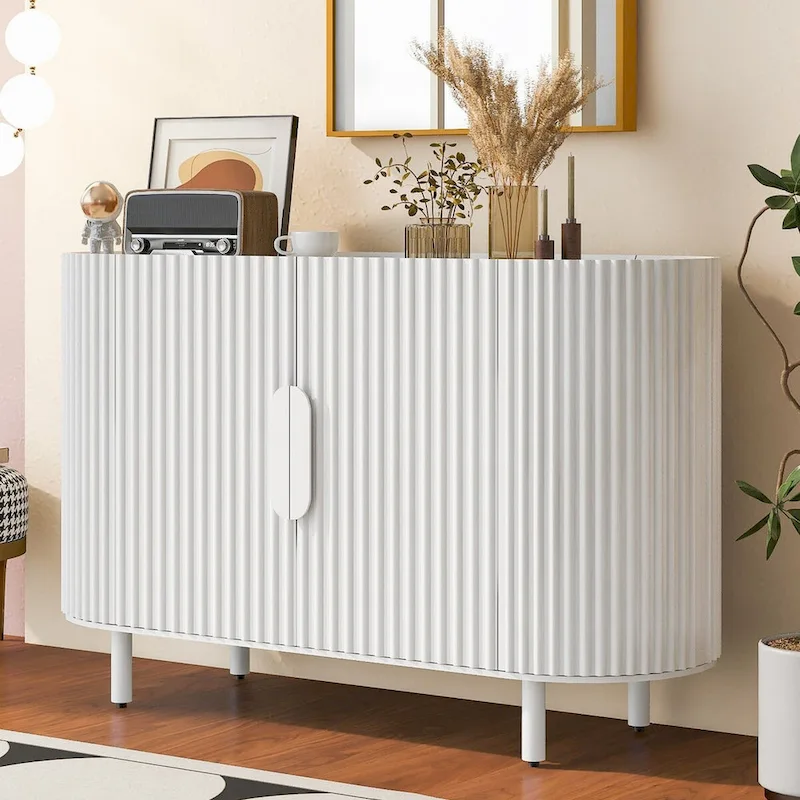 47.80 Inch high quality MDF Sideboard with Adjustable Shelves - 47.80 x 16.50