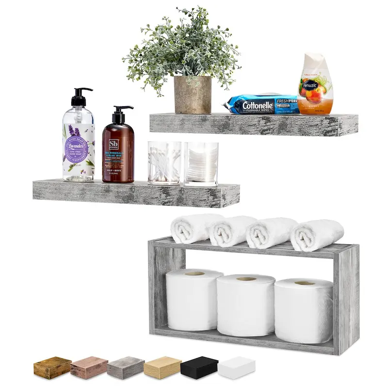 Sorbus Floating Shelves for Wall Set of 3 - 16L X 5.5W X 7.75H