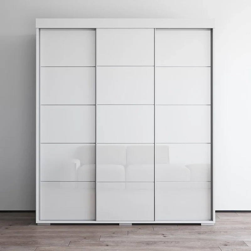 Copper Grove Parasol 71-inch Modern Glossy Armoire