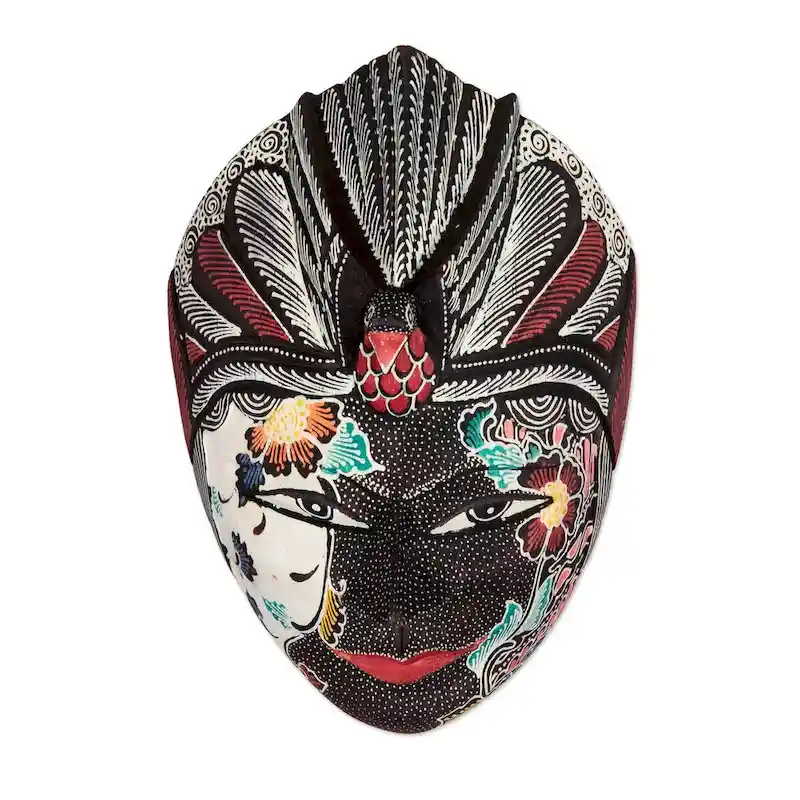 Novica Handmade The Dharma Rama Wood Mask