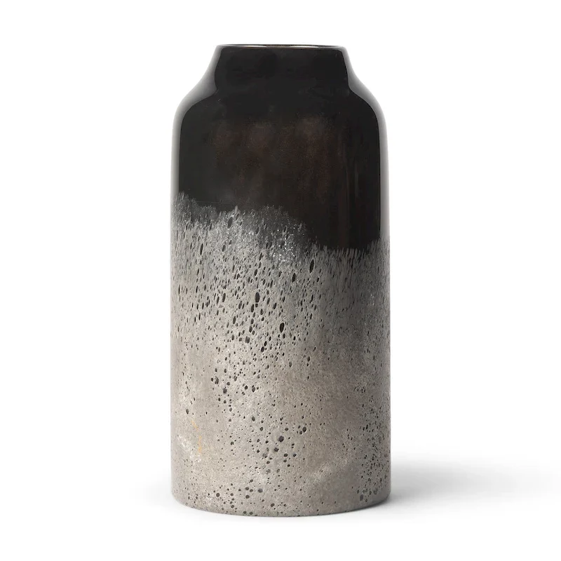 Emu Small Black & Grey Vase