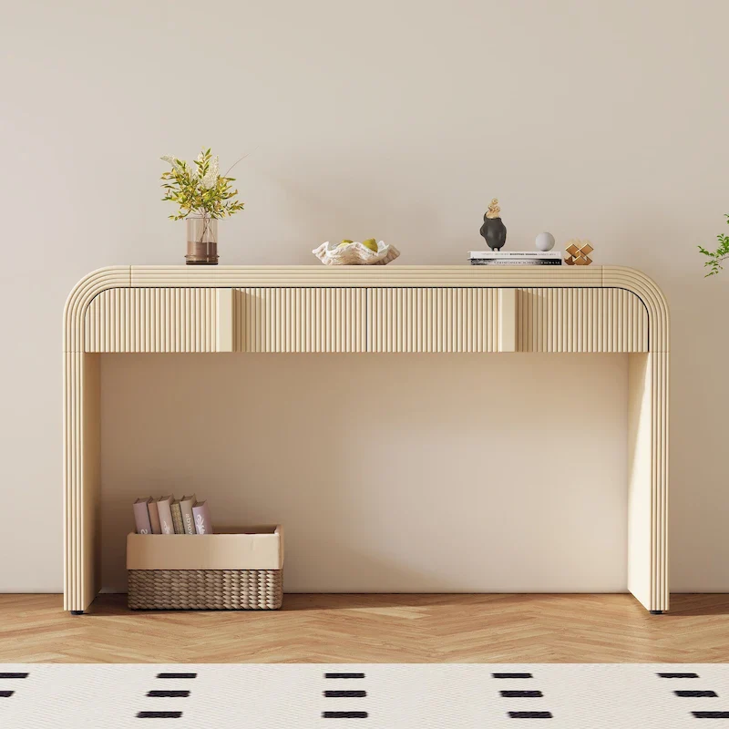 Unique Modern Rounded Silhouette Console Table