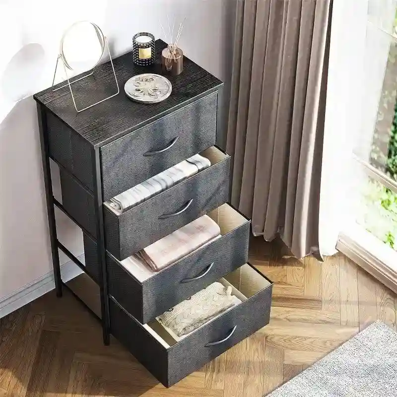Small Dresser Chest of Drawers Fabric Dresser - 11.73D x 15.74W x 31.77H