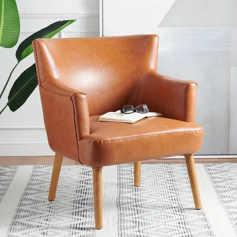 SAFAVIEH Paulina Accent Chair - 28 W x 30.3 L x 32.7 H - 28Wx30Dx33H